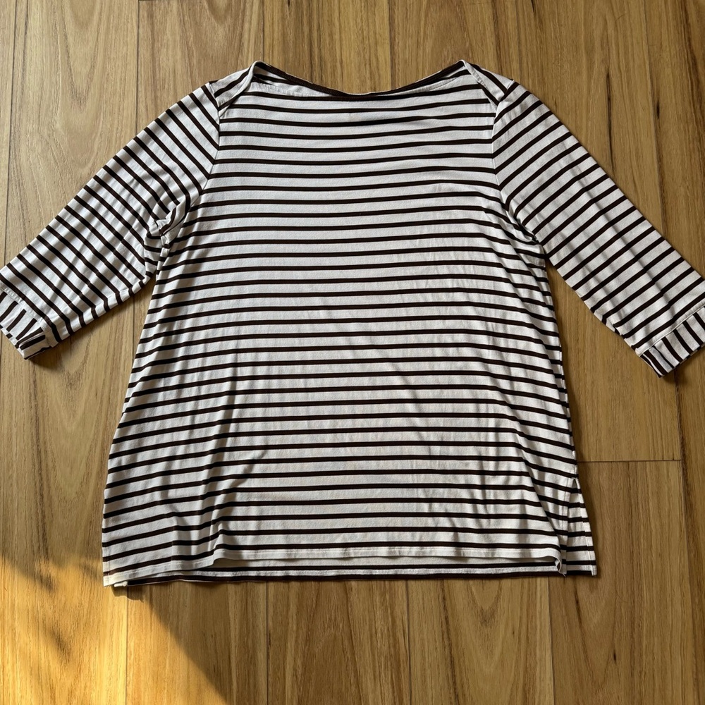 J Jill Wearever Collection 3/4 length sleeve top size XL Tall